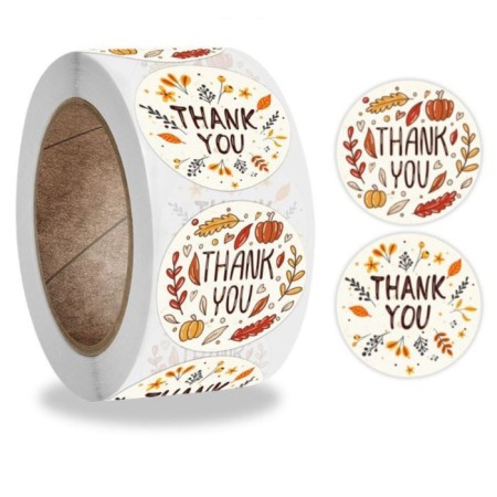 Stick Paper "Autumn" d = 2.5 cm 500 pcs in a roll 3x6.5x6.5 cm