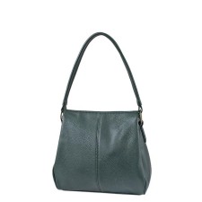 Bag Female claim. Kozh, lightning, green color