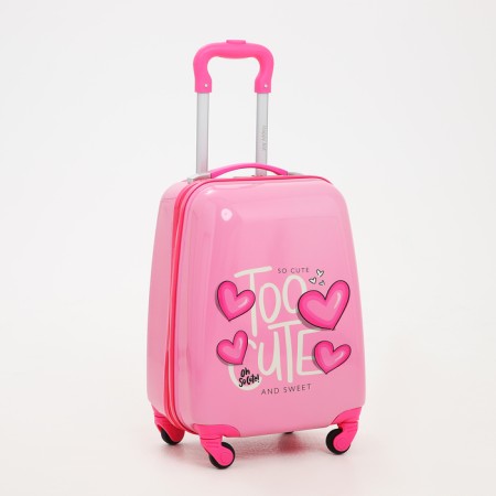 Small suitcase 16 "on lightning, pink color-1