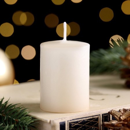 Fragrant New Year's candle "Happy New Year", 4 × 6 cm, spicy apple, in the box-1