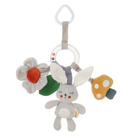 Suspension - Bonnie Bunny rattle, gap, squeak, rursing, on a crib, stroller, crumb me-9
