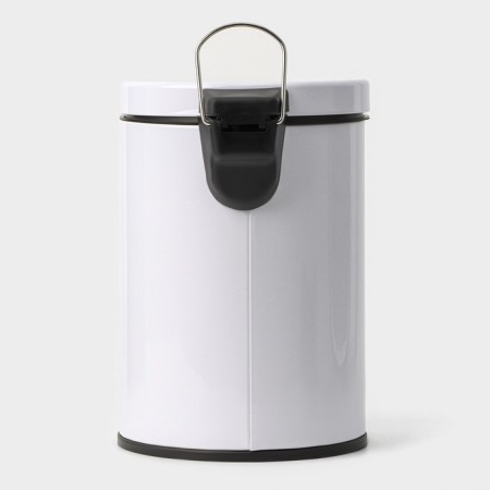 Garbage bucket with pedal Stolz Stölz, 3 l, stainless steel, white color-3