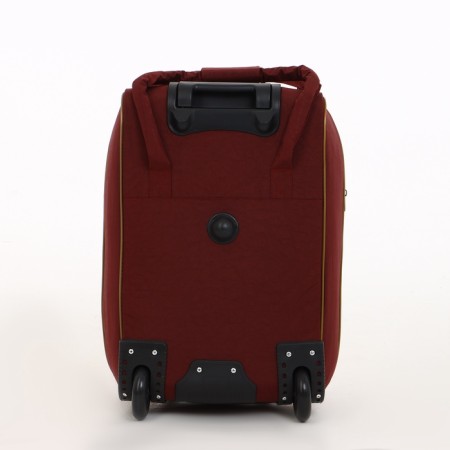 Small 37 l (s) suitcase with a Sacvoyage bag, lightning department, external pocket, extension, burgundy color-3