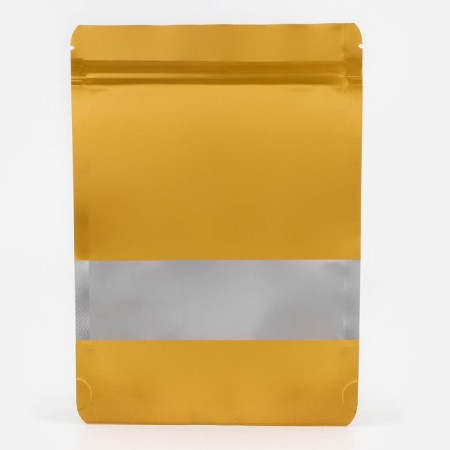 Pack Doy-Pak, matte, gold with a window, 14 x 20+ 4 cm-2