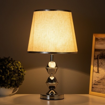 Table lamp "Femi" 1x40W E27 chrome 25x25x43cm-1