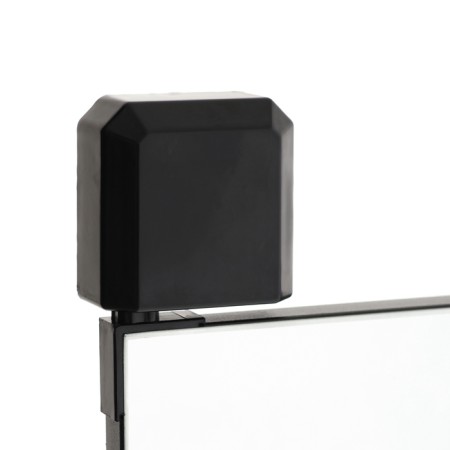Turning mirror on the door or wall, 80 x 30cm, black-5