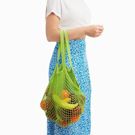 Avoska, 41 x 27 cm, handle 17 cm, cell 1.5 cm, green-1