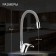 Kitchen mixer Zein Z2115, single -leaf, flexible surge, cartridge 40 mm, gray/chromium