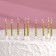 Set of candles in the cake "Spiral", 200pc, 5 cm, gold metallic