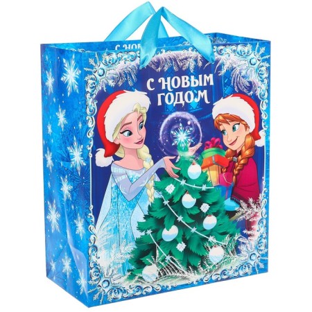 New Year. Gift package, 23x27x11.5 cm, packaging, cold heart-2