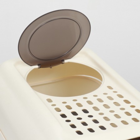 The toilet is closed with a folding top of 36 x 51 x 34 cm, gray-9