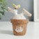 Souvenir Polystone "Bunny in a pot upside down, with a butterfly" 10x6x8.2 cm