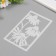 Stencil of background plastic "Three daisies" 12x20 cm