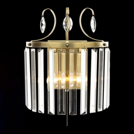 Lamp Citilux "Inga" CL335323, 25x30.5 cm, 2x60W, E14, brown color-3