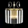 Lamp Citilux "Inga" CL335323, 25x30.5 cm, 2x60W, E14, brown color