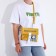 Youth bag with zipper, yellow color