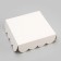 Cookie box, confectionery packaging, white, 13 x 13 x 4 cm