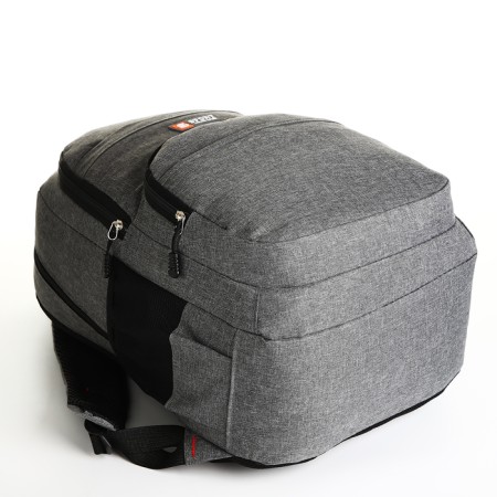 Youth backpack on lightning, 6 pockets, gray color-4