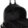 Women's backpack city on lightning, Fidelio Largo, 4 external pockets, black color