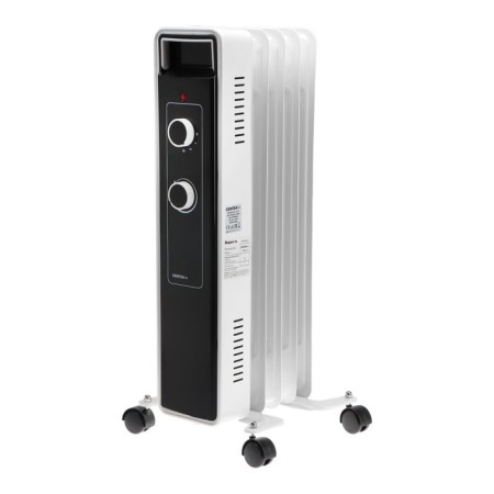 CENTEK heater CT-6221-5, oil, floor, 1000 watts, 12.5 m², 5 sections, white-black