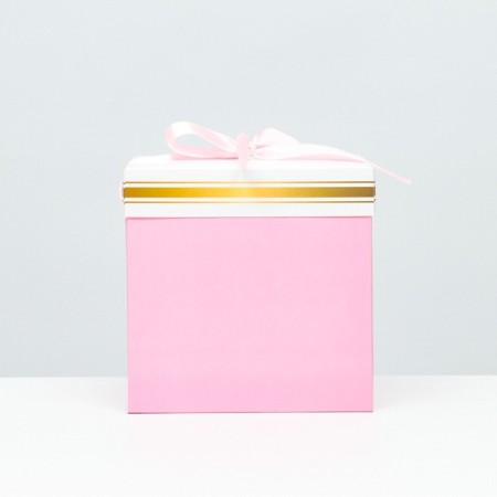 Self -charged pink box 15x15x15 cm-1