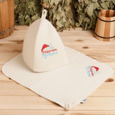 Bath set: Hat and rug 