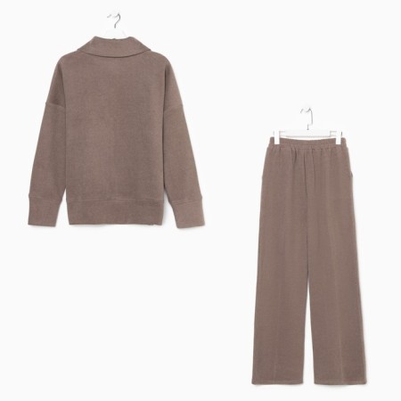 Women's suit (sweater/pants), beige color, size 48-9