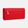 Women's wallet on magnets, red color