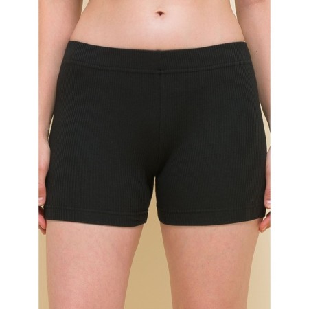 Women's shorts, size 42, black color-1