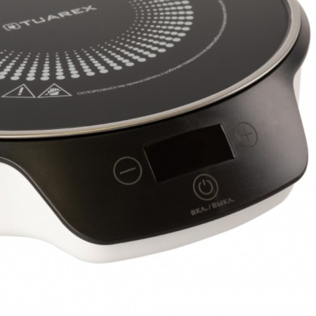 Induction Tuarex TK-2726, 2000 watts, 1 burner, black and white-3
