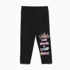 Leggings for girls, black color, height 98 cm