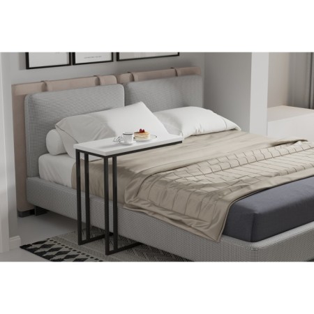 Table Journal olon LDSP 700*320*680 chipper Egger: white/frame metal color: black-2