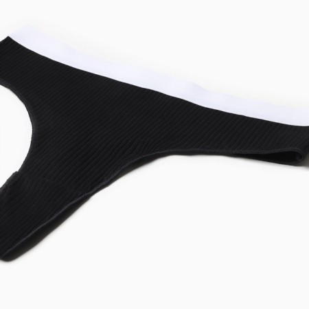 Panties of Brazilian Minaku Rubber Size 48-50, Black Color-3