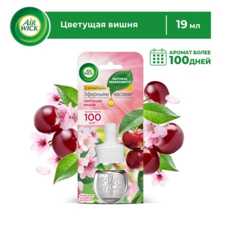Liquid tool for aromatizing air in rooms, aromaticoma for the diffuser: Airwick "Blooming Cherry", 19 ml