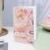 Birthday card!" balls, pink background, 19 x 29 cm