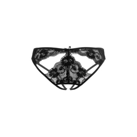 Erolanta lace panties with openwork cuts, black, size 42-44-8