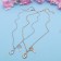 Pendant "chosen" key with a lock, color mix, 40 cm