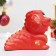 Figure "Dragon" 10x12cm, red with gold