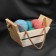 Needlework box, wooden, 27 × 11 × 13 cm