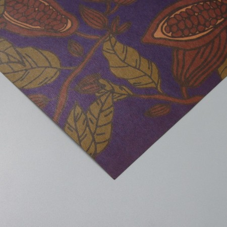 Scrapbooking paper bilateral craft "Cocoa and flowers" density 180 grams set 5 pcs 30.5x32 cm-5