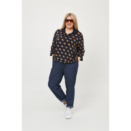 Female T-shirt, size 60, dark blue color-1