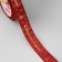 A satin ribbon with a new year, 15 mm, 23 ± 1 m, red/gold No. 026