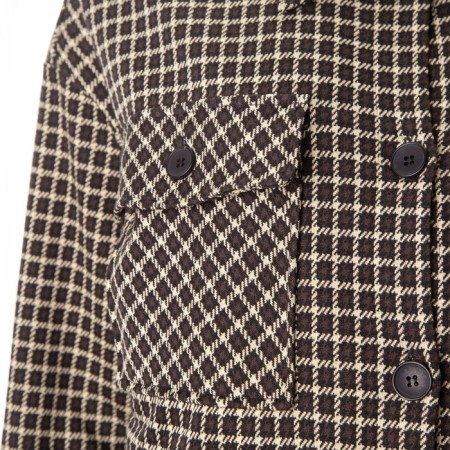 Female shirt, beige color/black, size 50-9