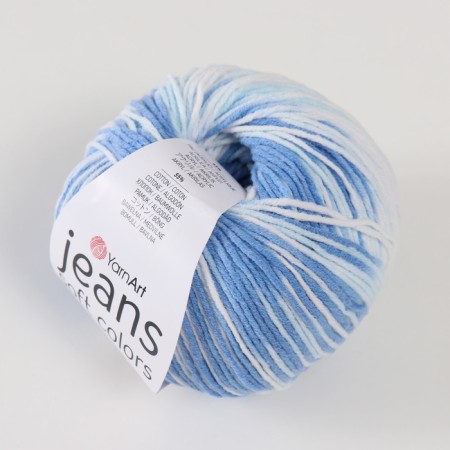 Yarn "Jeans Soft Colors" 55% cotton, 45% acrylic 160m/50g (6213)-1