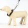 Kit "Masks", leash 130 x 2.5 cm, collar-tuture 40-54 x 2.5 cm, brown