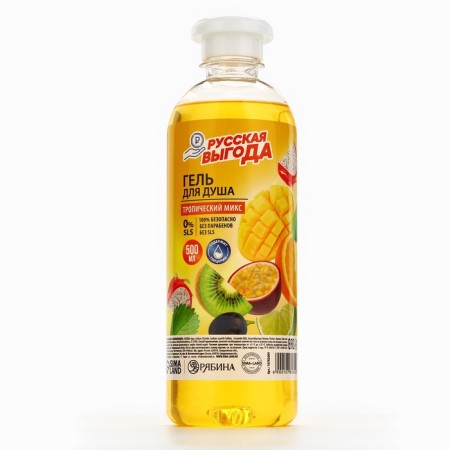 Shower gel Russian benefit, 500 ml, aroma tropical mix