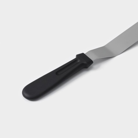 A blade-tank with a plastic handle, curved, 32 cm, working part 20 cm, black color-2