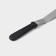 A blade-tank with a plastic handle, curved, 32 cm, working part 20 cm, black color