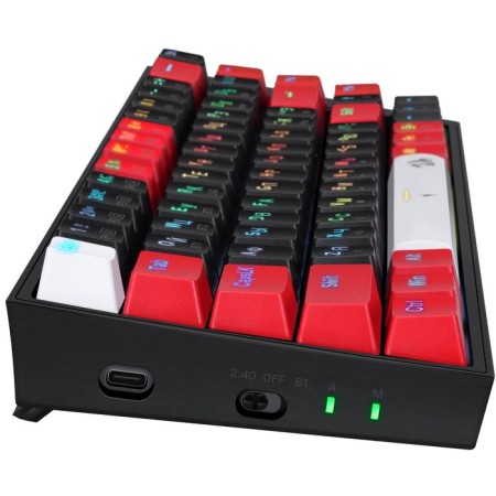 Keyboard Redragon Castor Pro 3, game, wireless, mechanical, sub -, 68 cells, USB, black-5