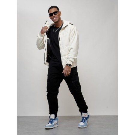 Sports male jacket, size 48, white color-12